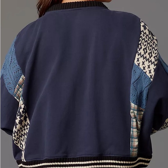 Anthropologie | Pilcro Mixed Media Pullover Sweatshirt - Picture 4 of 7